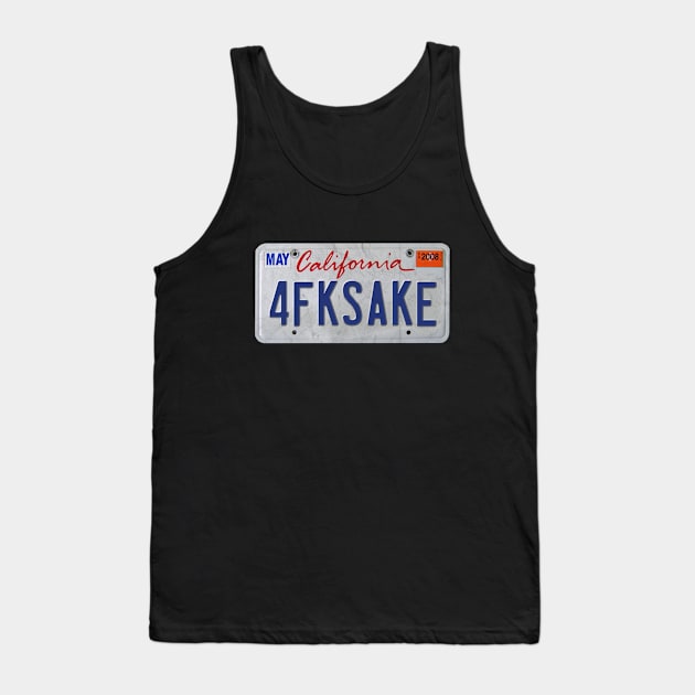 4FKSAKE License Plate Tank Top by karutees